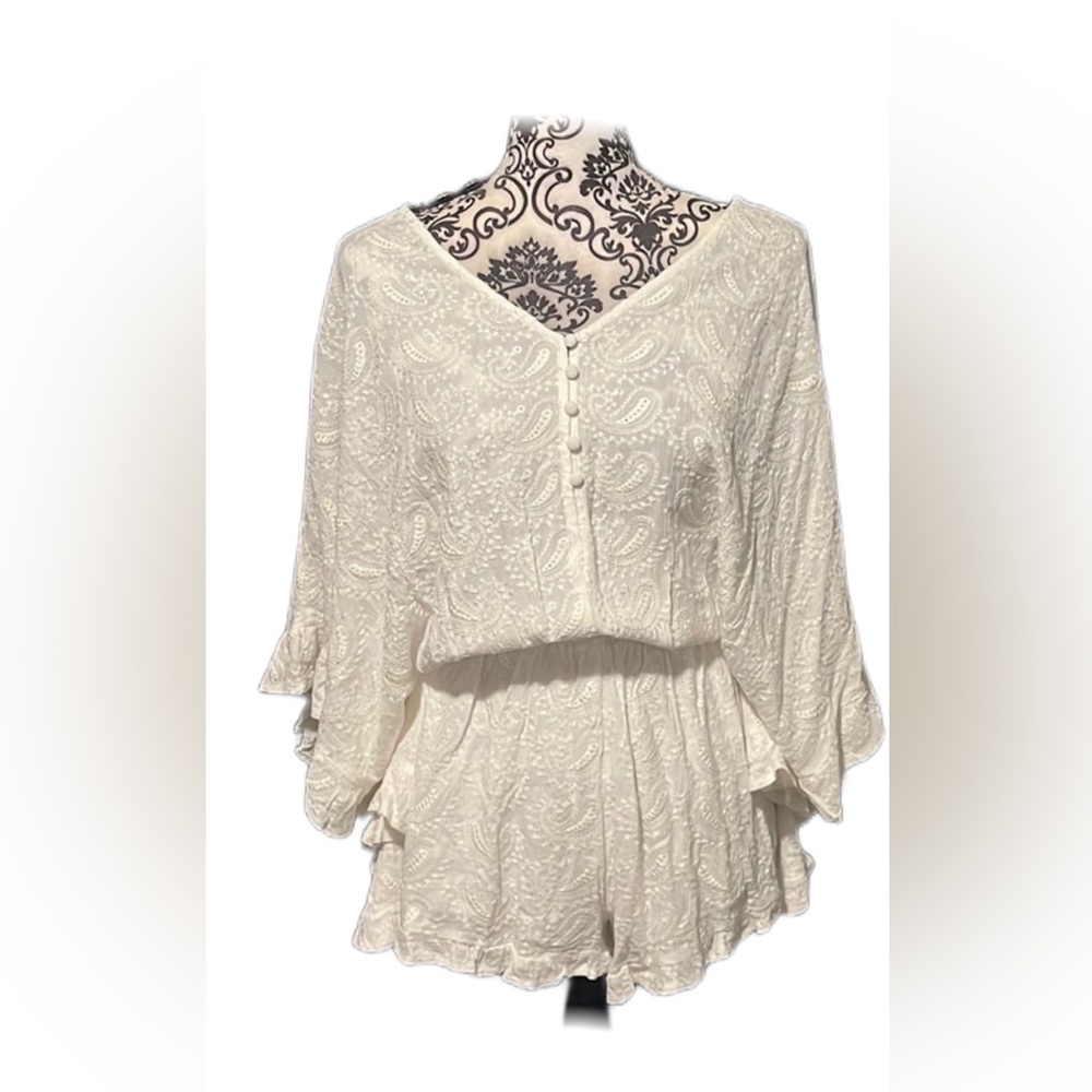Brand new with tags white lace romper